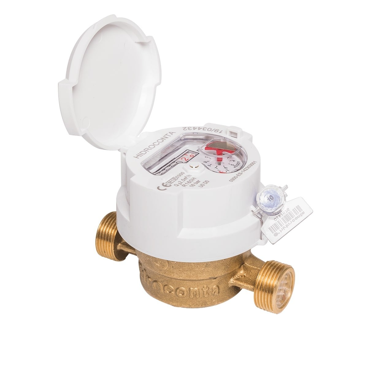 Contador de Agua Chorro Único Atlantis 1/2" 15mm HIDROCONTA